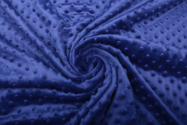 Minky Fleece Stoff Königs Blau Minky Fleece Stoff Königs Blau