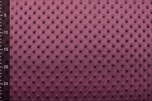 Minky Fleece Stoff Aubergine