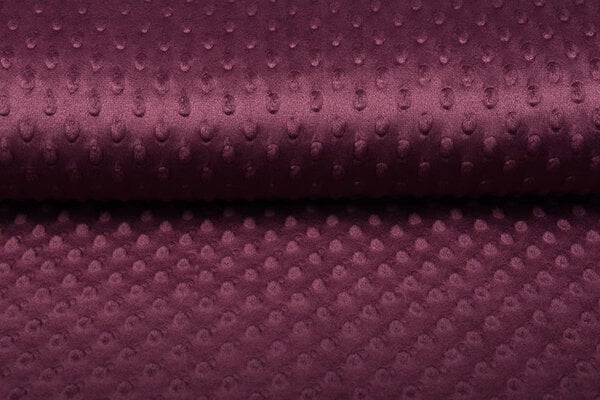 Minky Fleece Stoff Aubergine