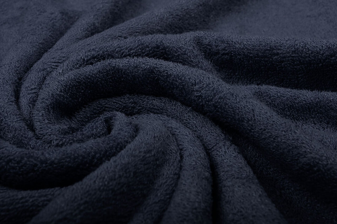 Bambou Tissu Éponge Bleu Marine