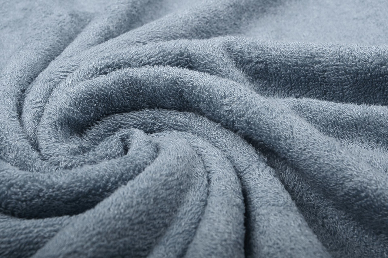 Bamboo Terry Cloth Grey Blue Bamboo Terry Cloth Grey Blue