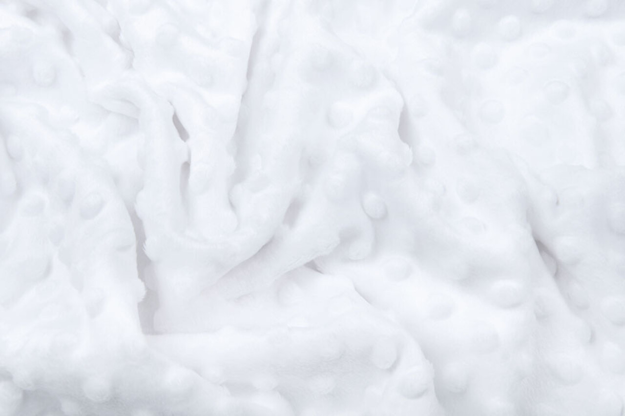 Minky Fleece White