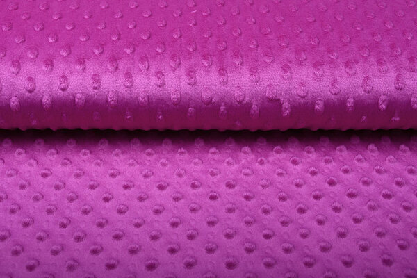 Minky Fleece Stoff Fuchsia Minky Fleece Stoff Fuchsia