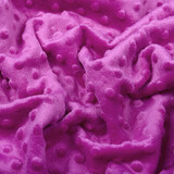 Minky Fleece Stoff Fuchsia Minky Fleece Stoff Fuchsia