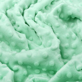 Minky Fleece Stoff Mint Grün Minky Fleece Stoff Mint Grün