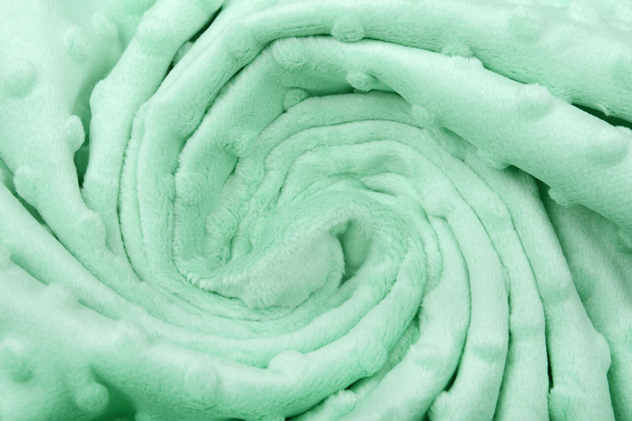 Minky Polaire Vert Menthe Minky Polaire Vert Menthe