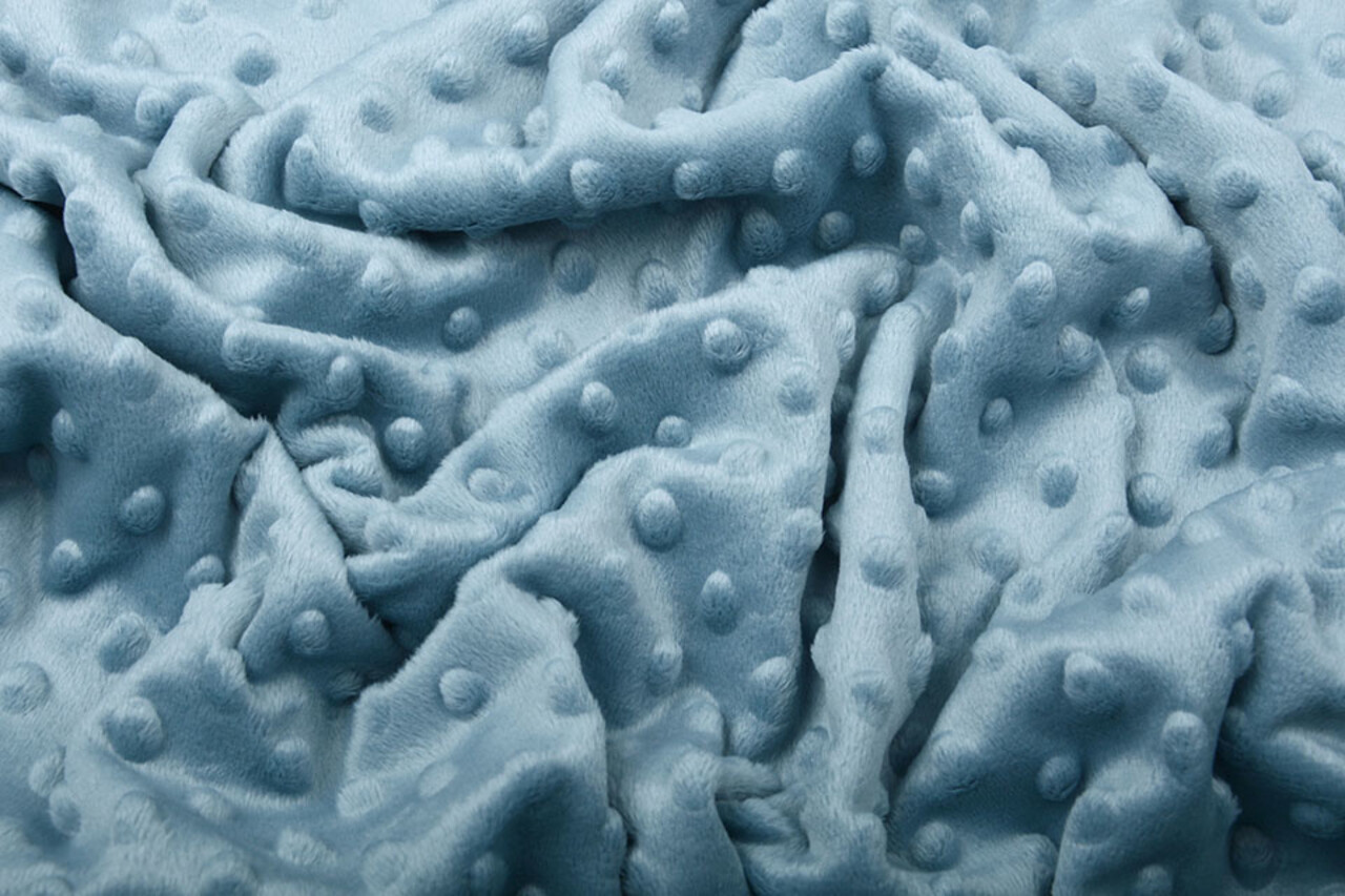 Minky Fleece Stoff Hell jeans