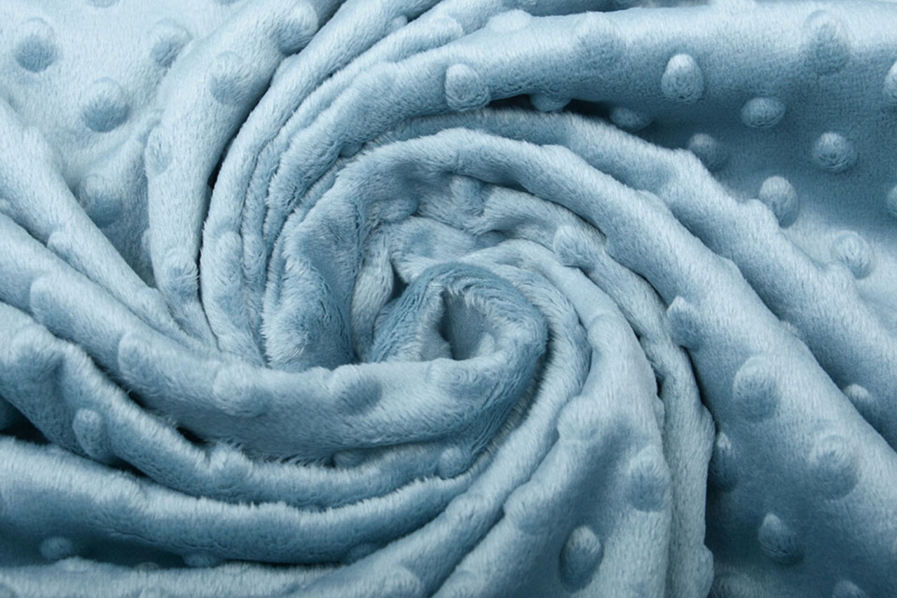 Minky Fleece Stoff Hell jeans