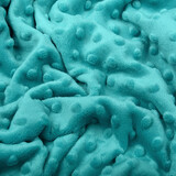 Minky Fleece Stoff Aqua Minky Fleece Stoff Aqua