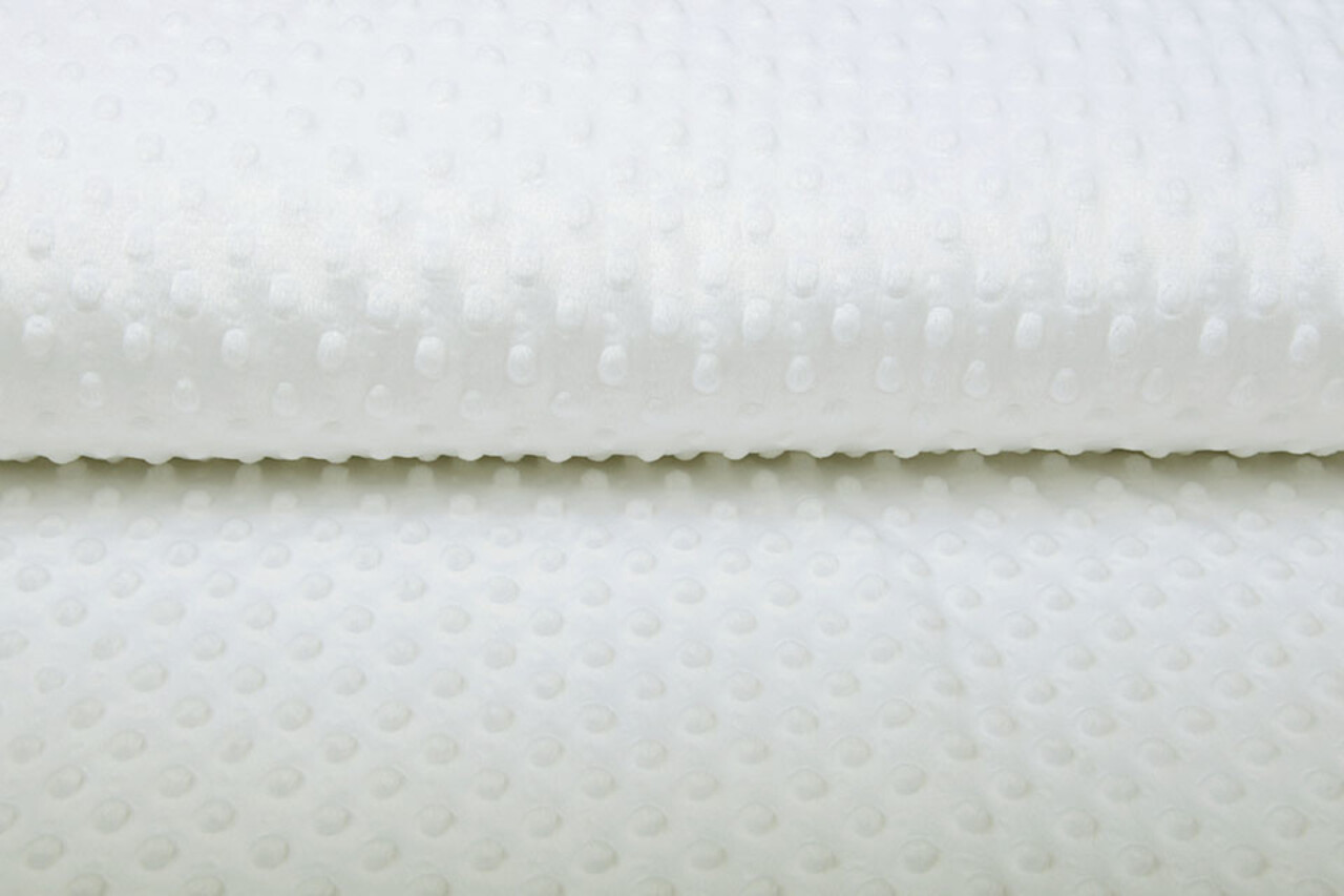 Minky Fleece Stoff Creme