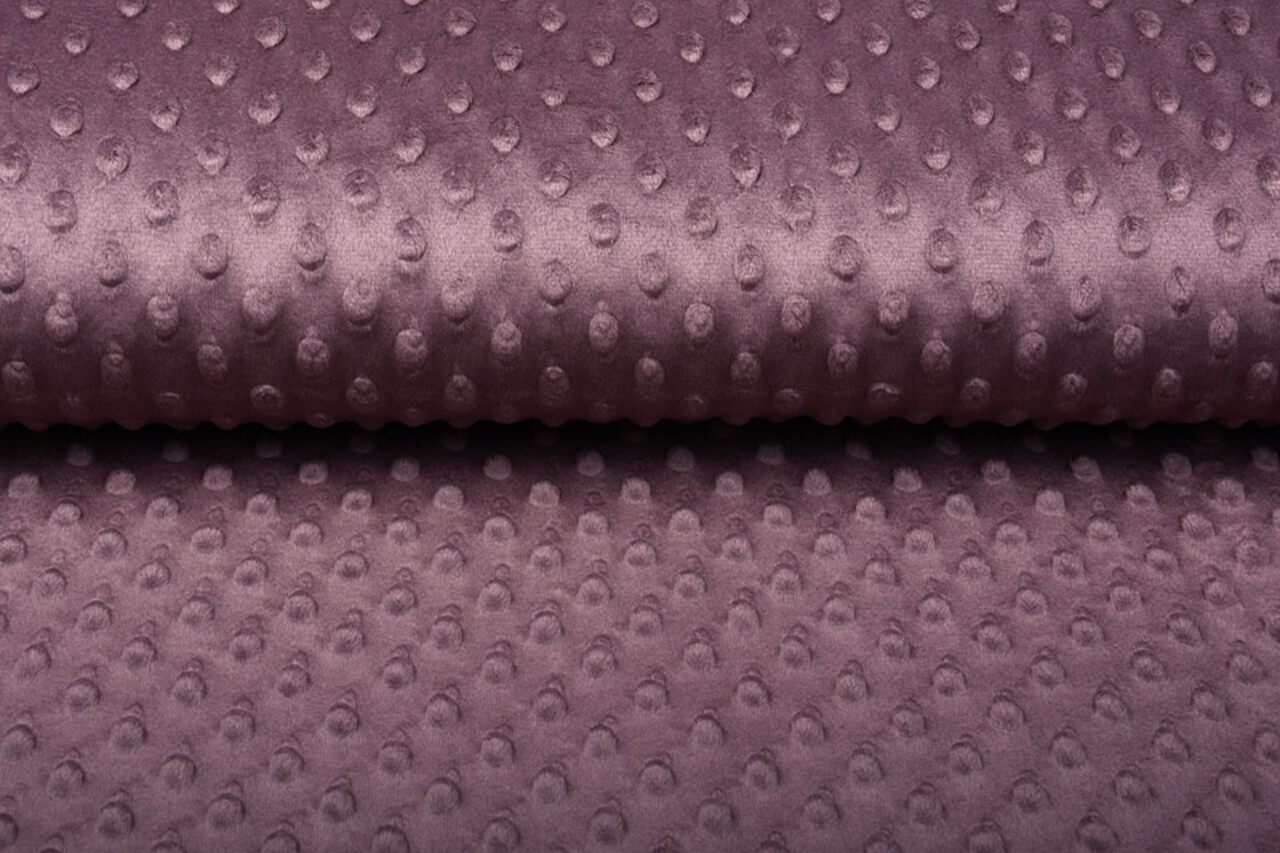 Minky Fleece Licht Aubergine Mauve