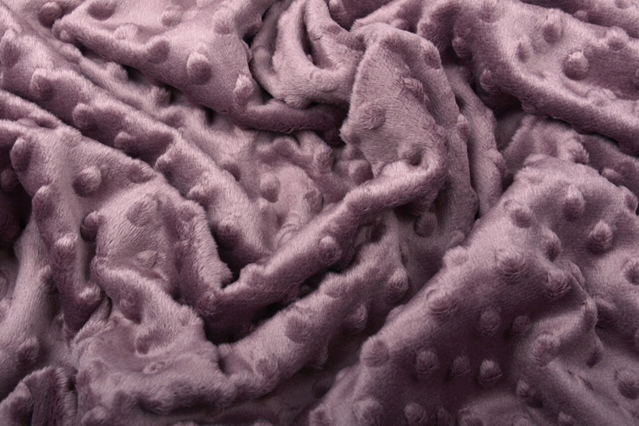 Minky Polar Berenjena Claro Malva