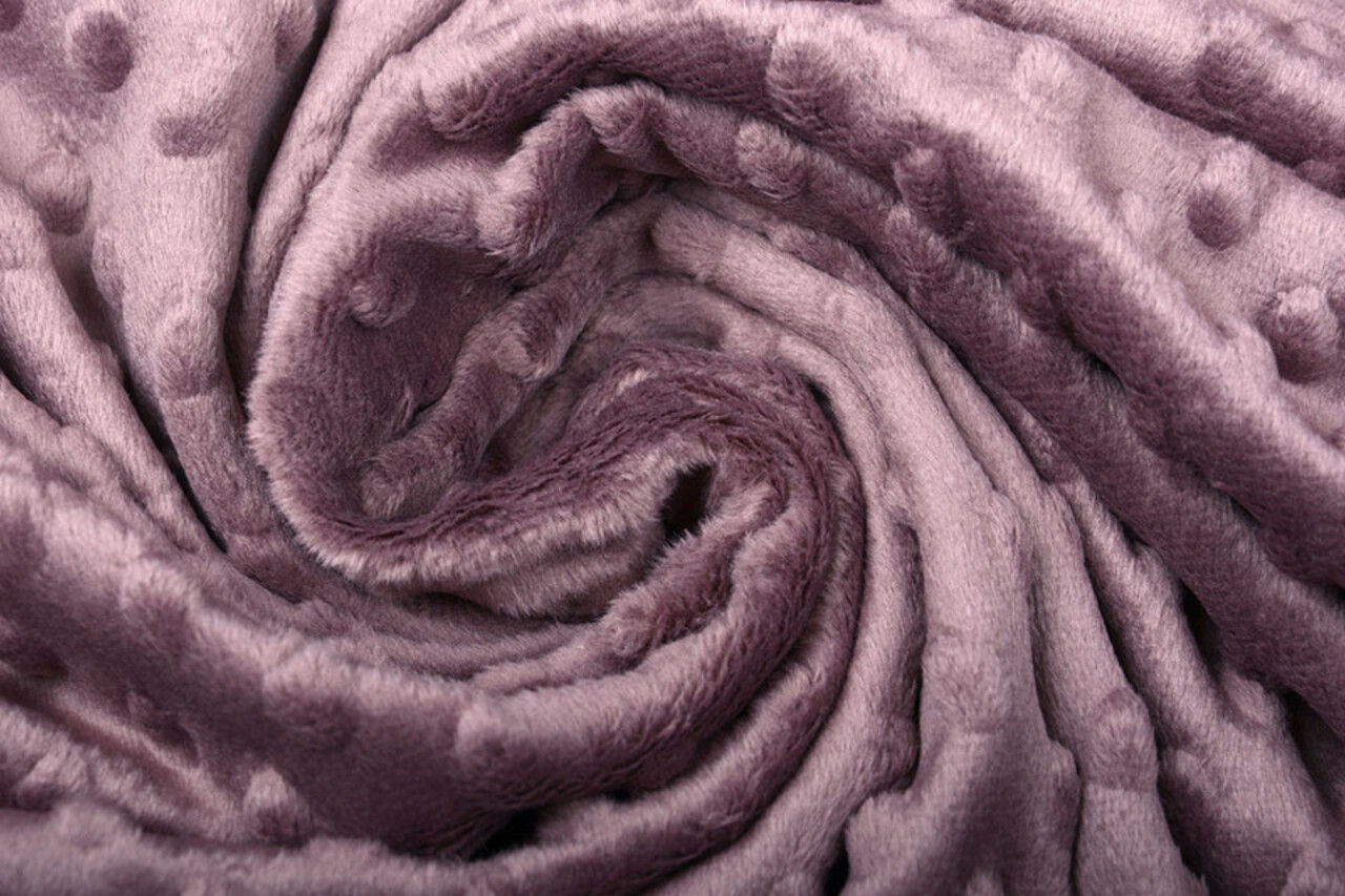 Minky Polar Berenjena Claro Malva
