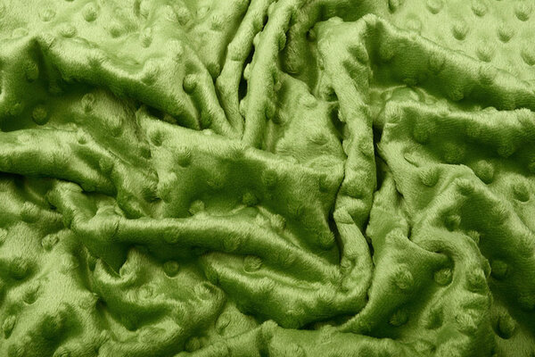Minky Fleece Donker lime