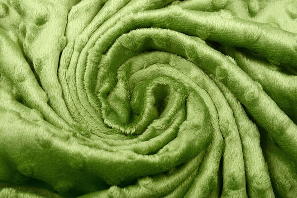 Minky Fleece Donker lime