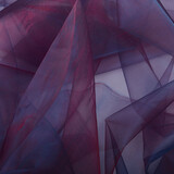 Organza Two-Tonalità Bordeaux-Blu Organza Two-Tonalità Bordeaux-Blu