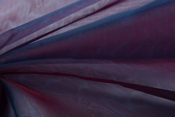 Organza Two-Tone Bordeaux-Blue Organza Two-Tone Bordeaux-Blue