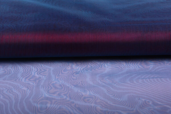Organza Bicolore Bordeaux-Bleu Organza Bicolore Bordeaux-Bleu