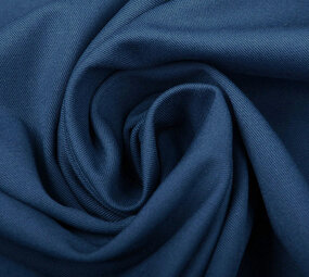 Stretch Katoen Donker Blauw