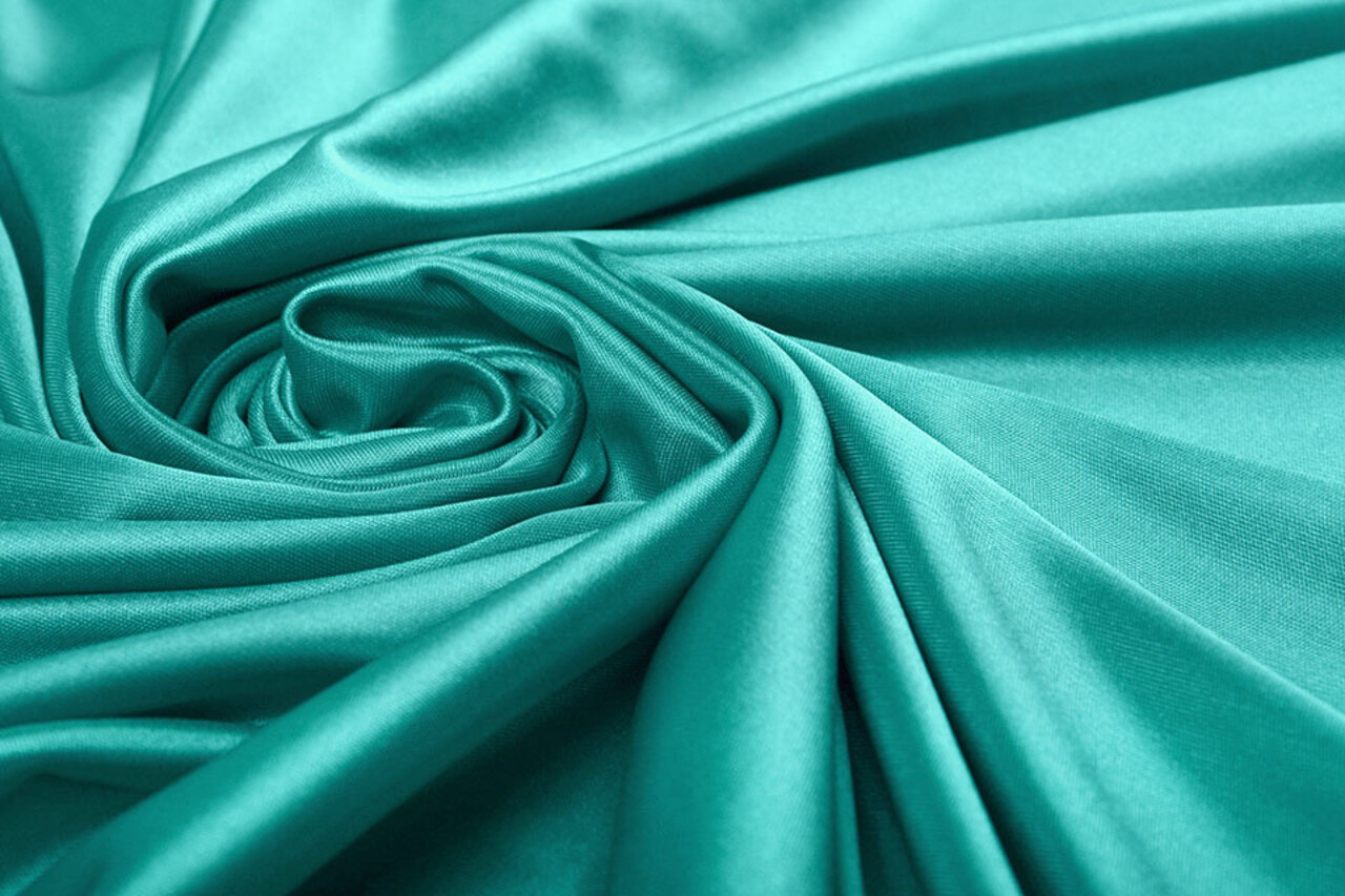 Charmeuse Futter Meergrün