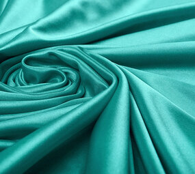 Charmeuse Voering Zeegroen