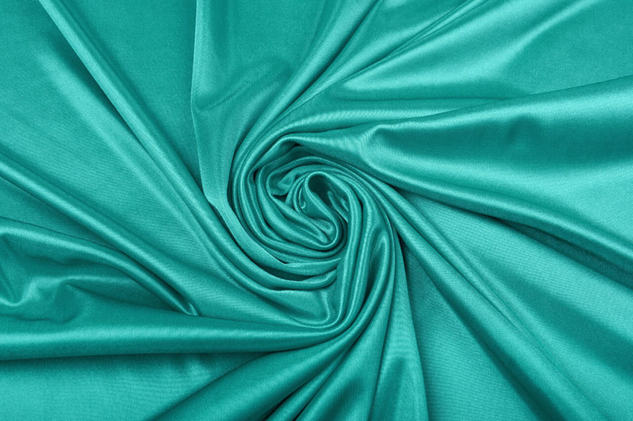 Charmeuse Voering Zeegroen