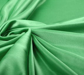 Charmeuse Voering Grasgroen