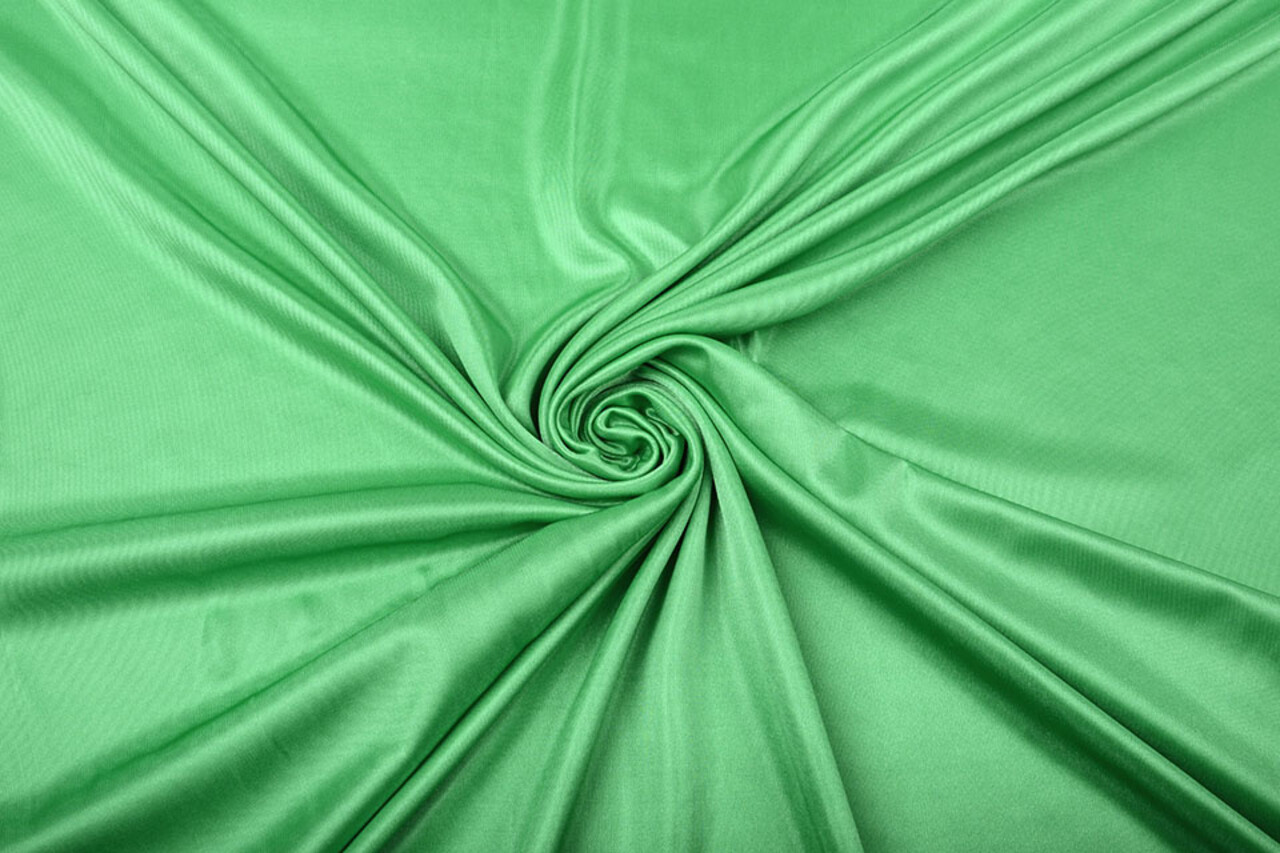 Charmeuse Futter Gras Grün