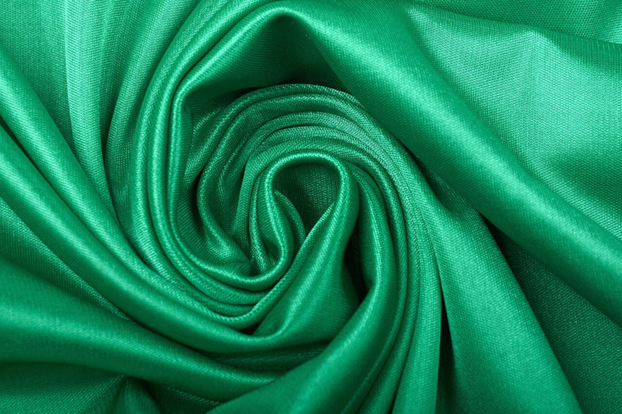 Charmeuse Voering Groen Charmeuse Voering Groen