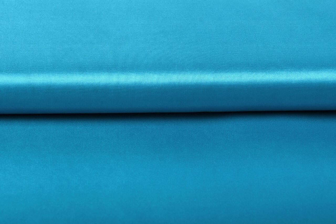 Doublure Charmeuse Foncé Aqua
