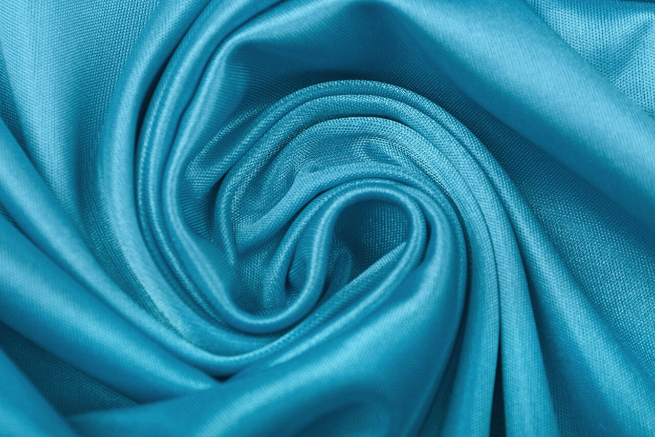 Doublure Charmeuse Foncé Aqua