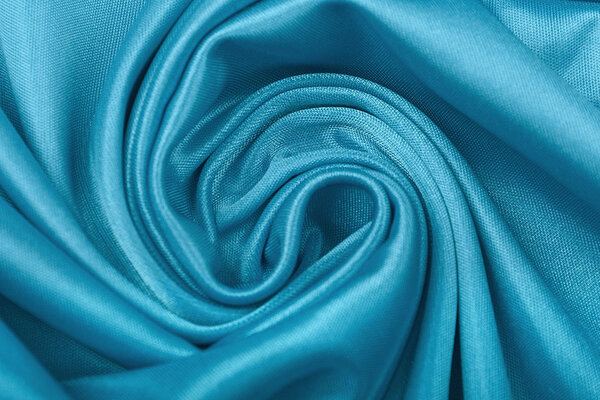 Doublure Charmeuse Foncé Aqua