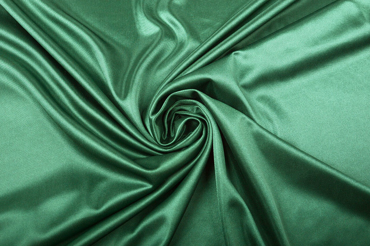 Charmeuse Voering Donker groen