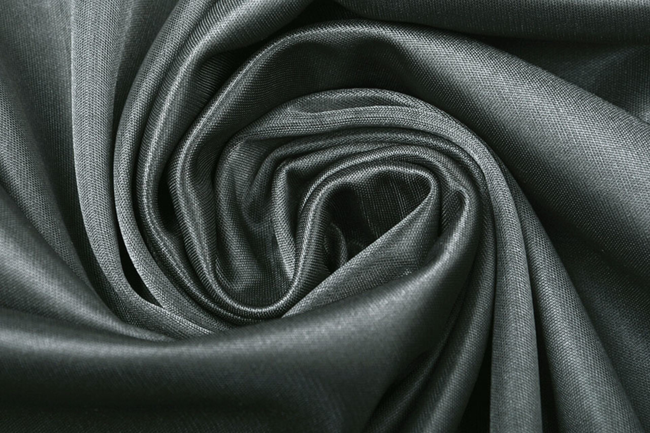 Charmeuse Futter Dunkelgrau