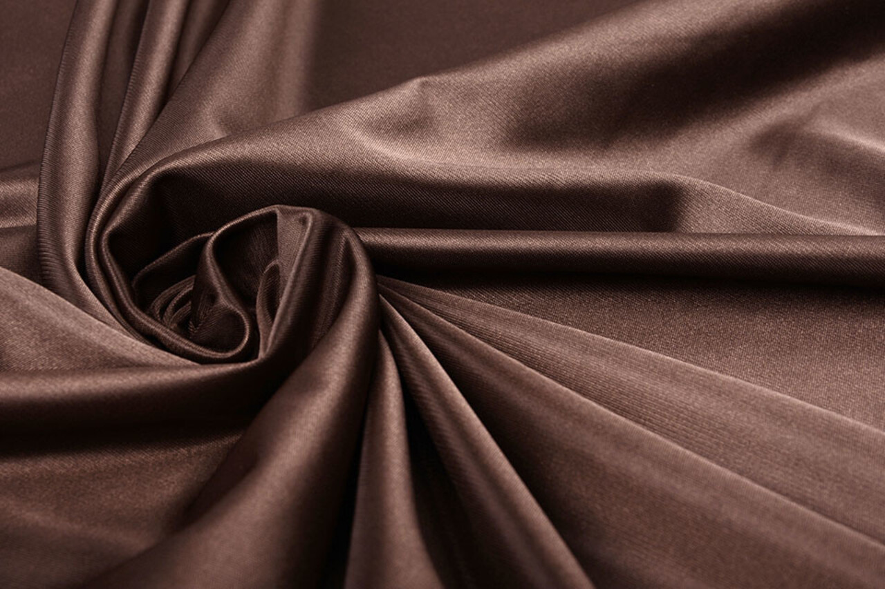 Charmeuse Voering Donker bruin