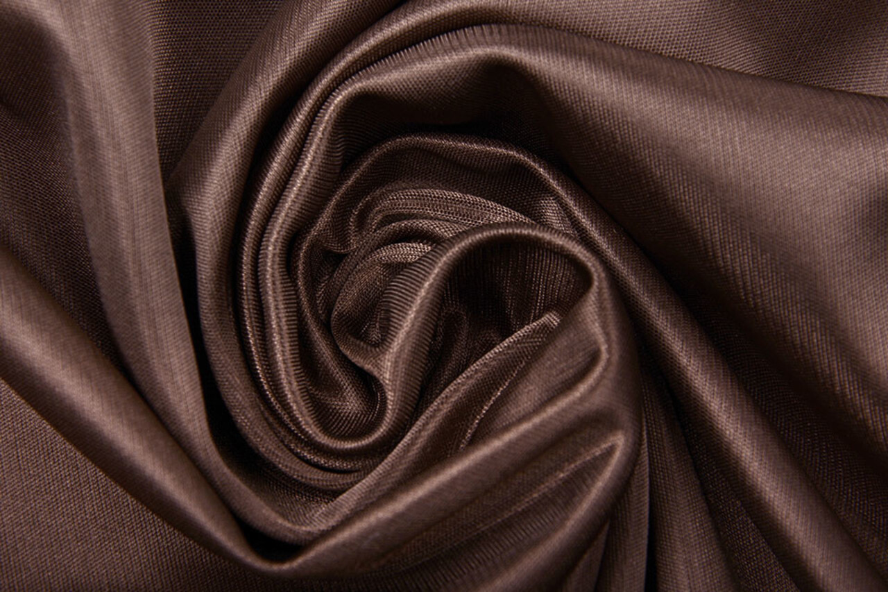 Charmeuse Voering Donker bruin