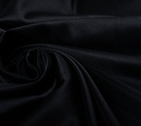 Charmeuse Futter Schwarz