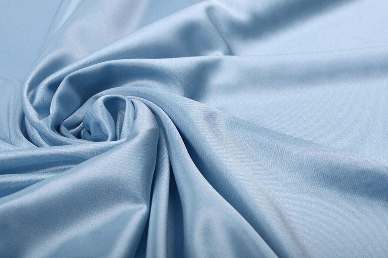 Charmeuse Futter Baby Blau Charmeuse Futter Baby Blau