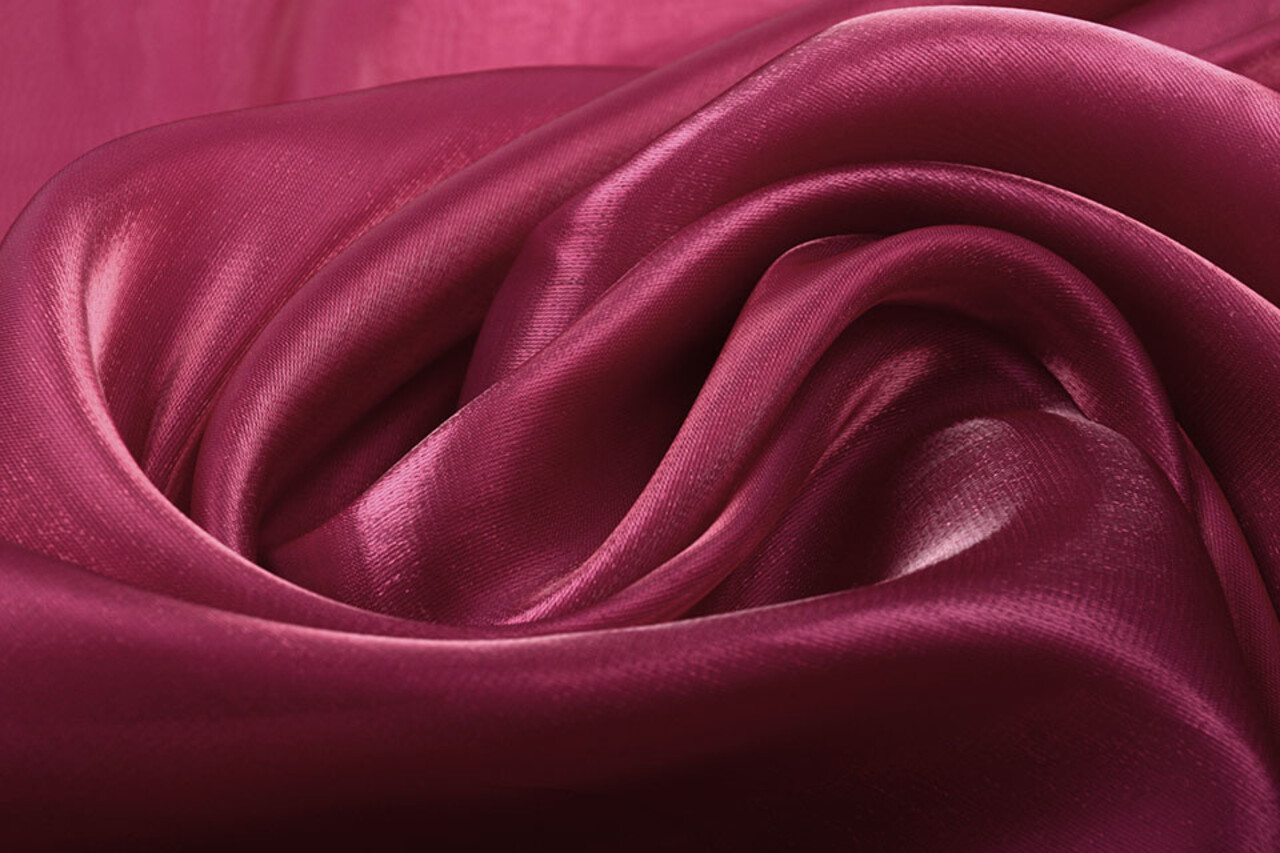 Korean Silk Wine red
