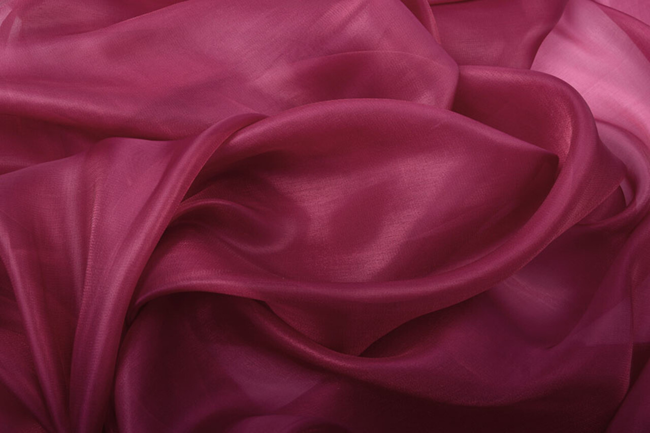 Korean Silk Wine red
