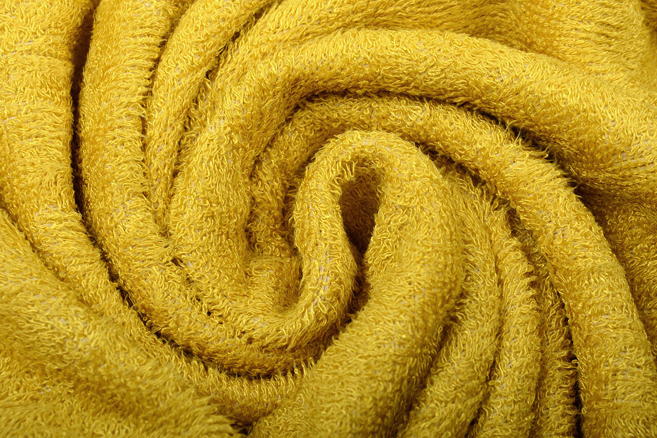 Bamboo Terry Cloth Ocher Yellow Bamboo Terry Cloth Ocher Yellow