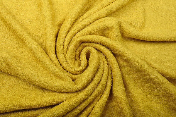 Bamboo Terry Cloth Ocher Yellow Bamboo Terry Cloth Ocher Yellow