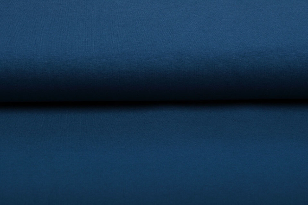 Oeko-Tex®  Jersey Stoff Polizei blau