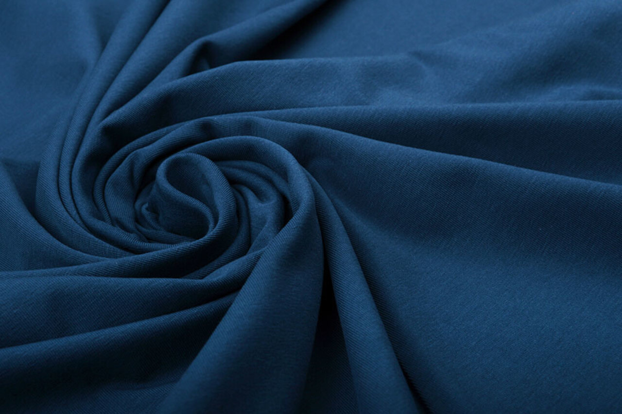 Oeko-Tex®  Jersey Coton Police Bleu