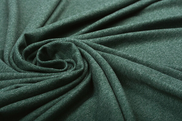 Oeko-Tex®  Cotone Jersey Verde Scuro Mélange