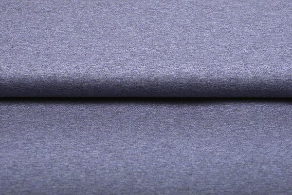 Oeko-Tex®  Jersey Stoff Baumwolle Dunkel Lila Melange