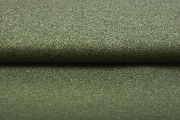 Oeko-Tex®  Jersey Stoff Baumwolle Armee Melange Oeko-Tex®  Jersey Stoff Baumwolle Armee Melange