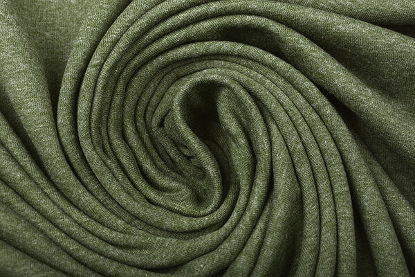 Oeko-Tex®  Jersey Stoff Baumwolle Armee Melange Oeko-Tex®  Jersey Stoff Baumwolle Armee Melange