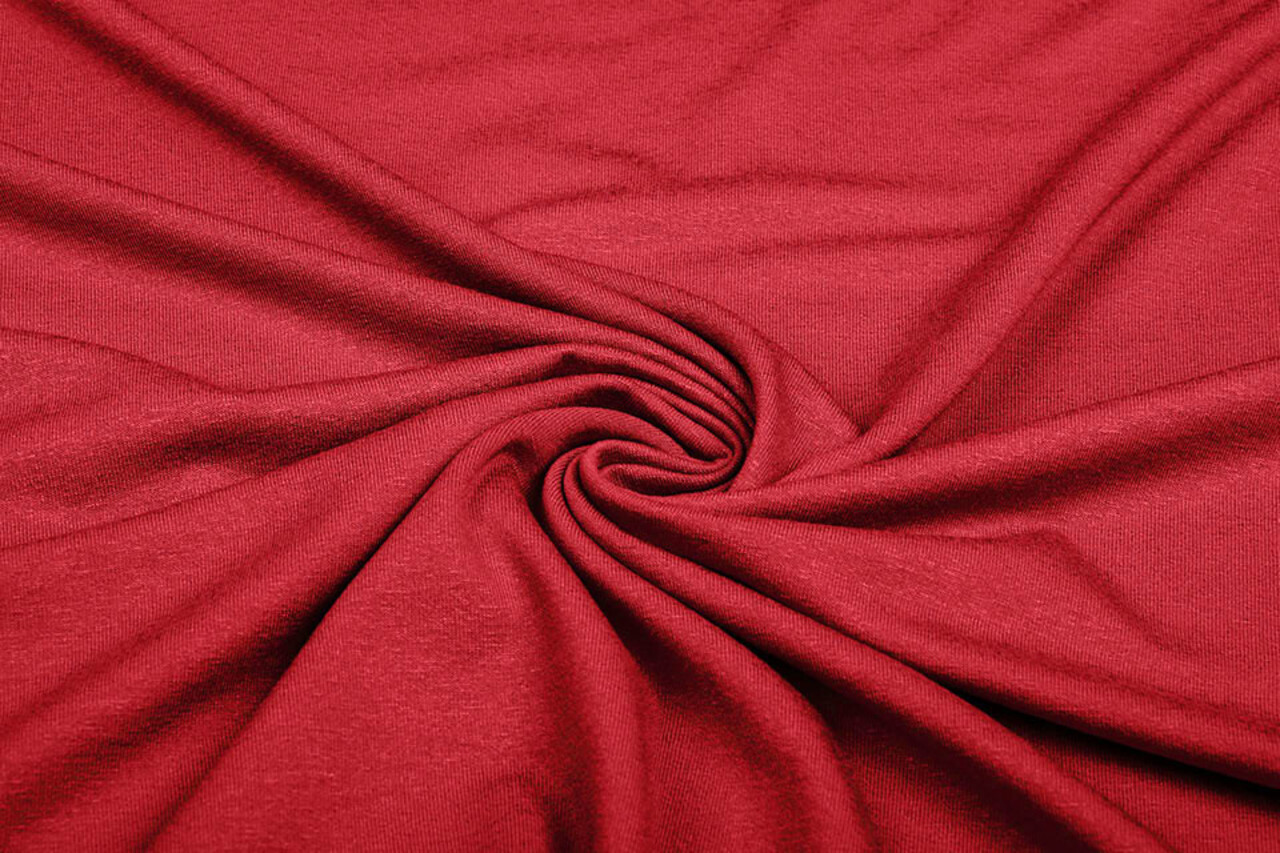 Viscose Jersey Wine red