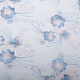 Mesh Embroidered Flower Blue Pink